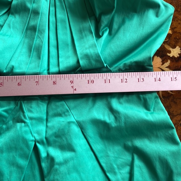BCBG MAX AZRIA sz6 emerald green cocktail bridesmaid prom dress pockets! - Picture 6 of 8